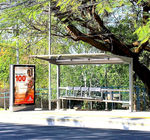 Cost-Effective 65 Inch Outdoor Digital Ads Signage 2500nits Brightness A For Bus Shelter