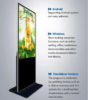 55 inch Portable Ultra Slim Double Sided Software Floor Stand LCD Digital Signage Kiosk