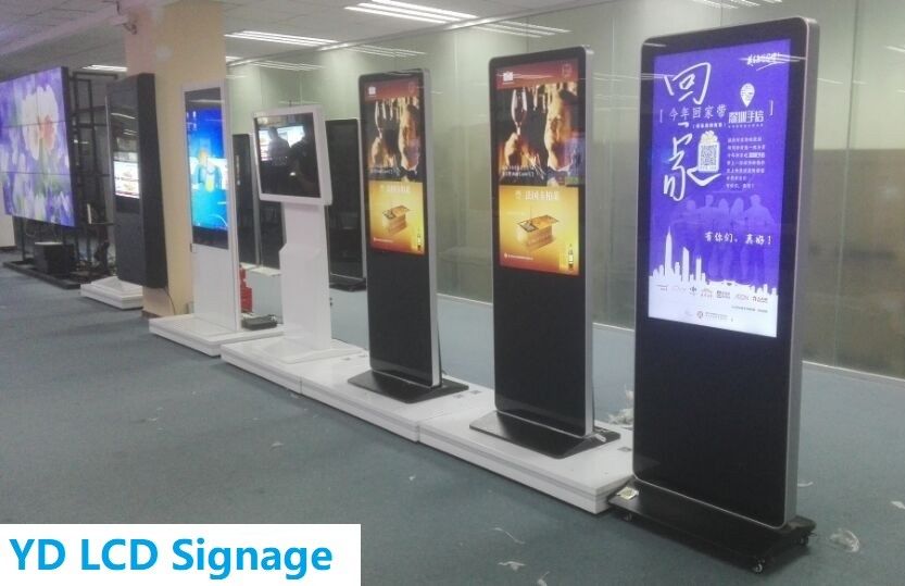 43 Inch Indoor Floor Standing Samsung LCD Touch Screen Kiosk Titem For Advertising